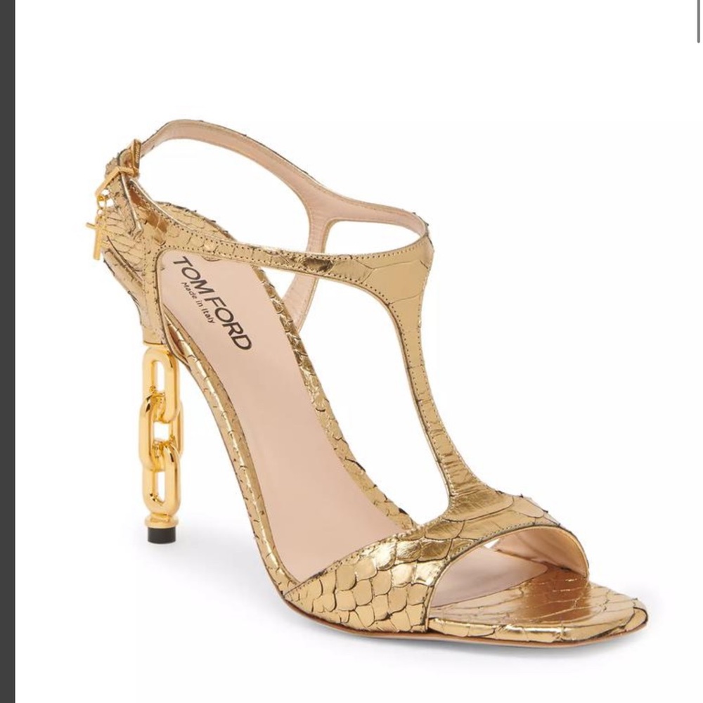Tom Ford Galaxy 105 MM Chain Link Heel Sandals